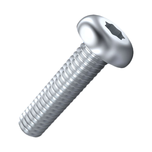Flachkopfschraube ISO7380-1 M2,5x20 Stahl 8.8 verzinkt Torx Halbrundkopf