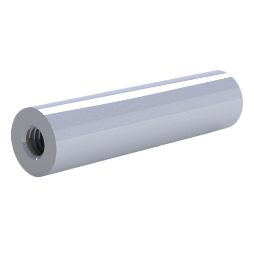Abstandsbolzen POM weiß I/I Ø5x48 | Gewinde M2,5x10 / M2,5x10