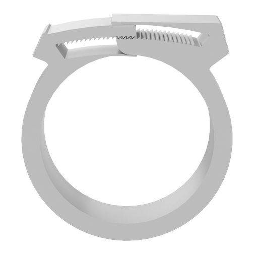Interlocking Hose Clamp Ø22.1-24.8 Polyamide 6.6 natural