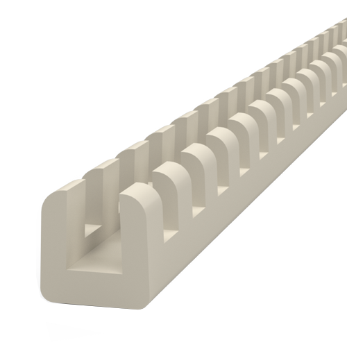 Continuous Grommet Strip 1.6-2.0mm Polyethylen white UL94-V2