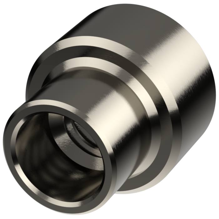 Einnietmutter M2,5x3,0 | 2,0 Messing vernickelt