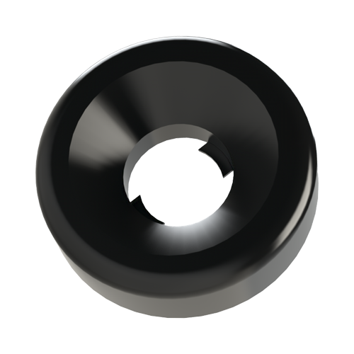 Rosette Ø2,7/6,8 x 2,0 PA6.0 schwarz