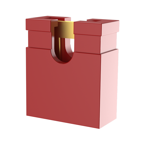 Component Bridge for Square-Pin,red Phosphorbronze,gold-plated