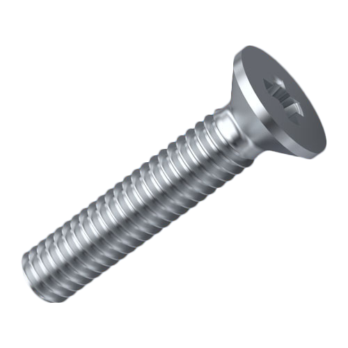 Countersunk Screw ISO7046 M4x20 A2 Plain Stainless Steel Cross Recessed