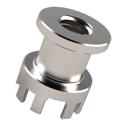 Power-Element round ø12mm for M6 for PCB mounting 8-Pins - max.150A