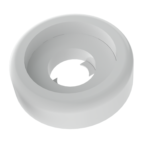 Rosette Washer Ø8.4/20.0 x 5.0 Polyamide 6 white
