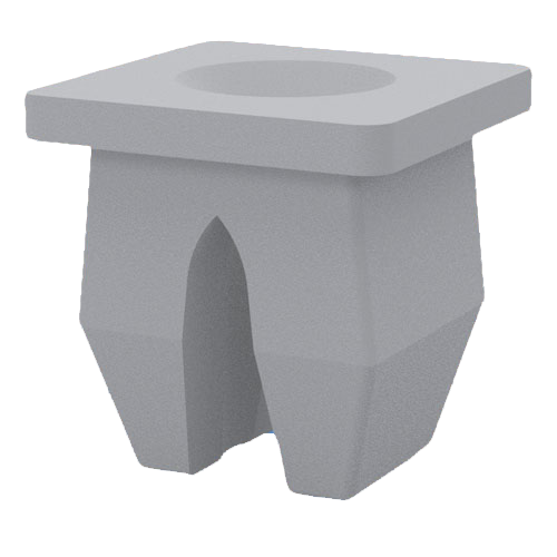 Screw Grommet Square Head snaps into square hole Screw Grommet Square Head snaps into square hole