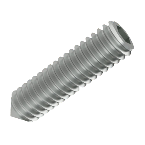 Set Screw DIN914/ISO4027 M3x14 ST-45H Zinc Hex Socket Cone Point