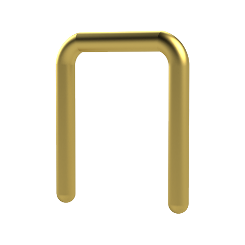 Male Jumper pitch 5.08mm ø0.8mm Brass gold-plated