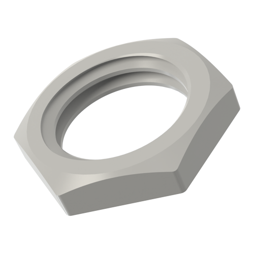 Hex Nut M12x1.5mm without flange Polyamid 6 lightgrey RAL 7035