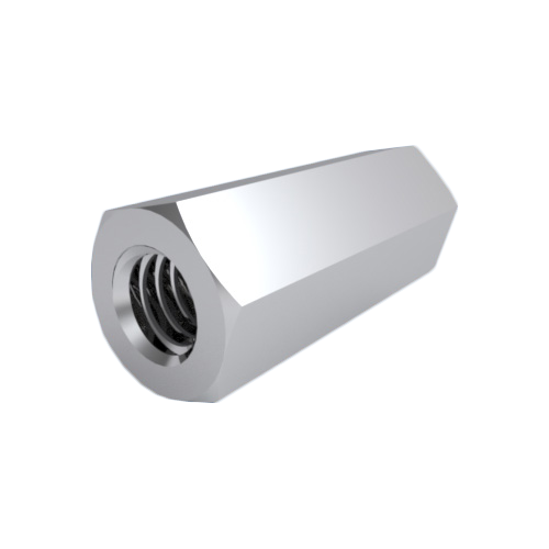 Standoff Nickel-Plated Brass F/F AF4x10 | Thread M2 Full-Length