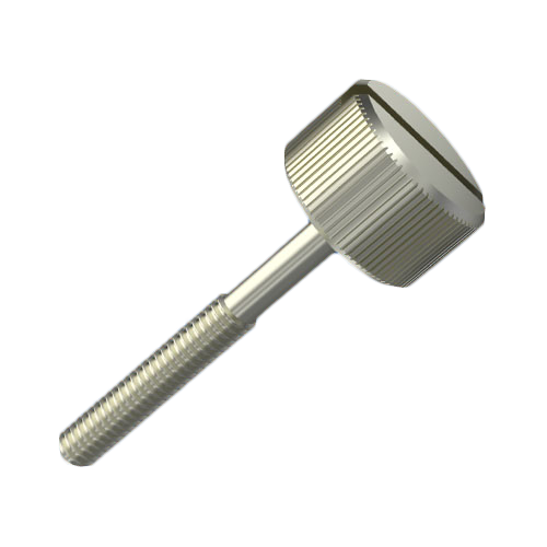 Knurled Thumb Screw M4x13 Brass Vertical Knurl
