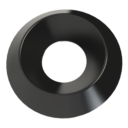 Rosette Washer Ø2.7/7.0 x 1.5 Polyamide 45449 black