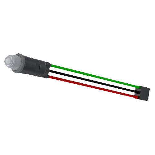 LED ø5mm red/green with cable 12.0"