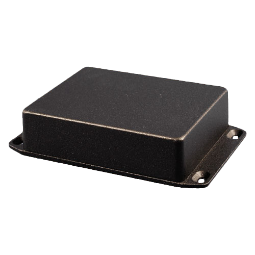 Diecast Aluminum Enclosure 1590FL / IP65 / black / Flanged Lid