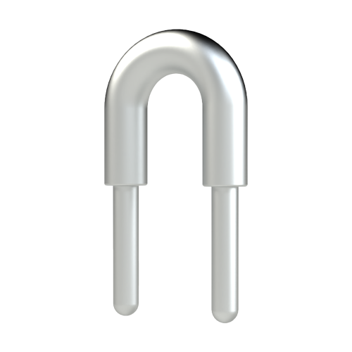 Jumper 2.54mm pitch ø0.6mm Brass tinned