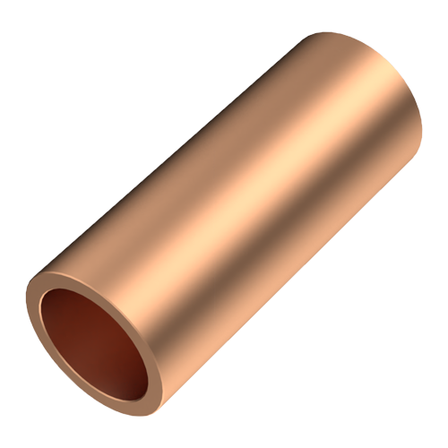 Round Spacer Ø3.4/4.0x10.0 Plain Copper