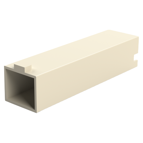 Housing for flat connector 2.8x0.8mm Polyamid 6 natural 0.1-1mm² -55°/+105°C