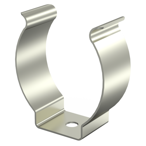 Battery Clip for D cell Steel nickel-plated with hole ø3.4mm