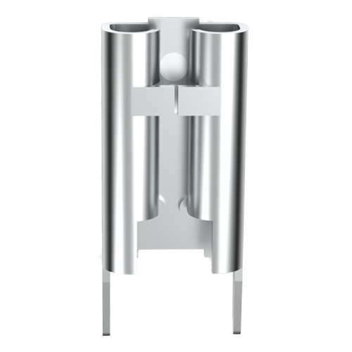 Flachsteckhülse 6,3x0,8mm Messing verzinnt für LP-Montage