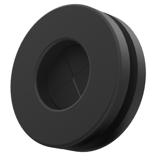 Diaphragm grommet 16.0/22.5-2.0mm Polychloropren (Neopren) cross-slotted