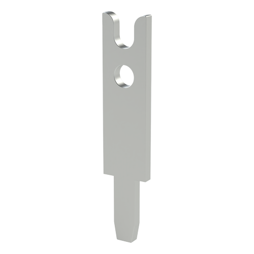 Lötstift flach 1,8x8,5 Messing verzinnt
