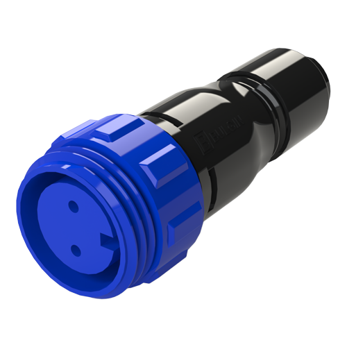 Flex In-Line Cable Female Connector Outside-Thread Locking Ring