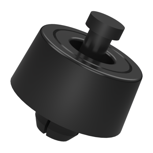 Rivet Foot Ø12.7x8.5 PE black