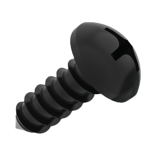 Tapping Screw DIN7981C Ø2.9x16 Black Galv. Steel Cross Recess Pan Head