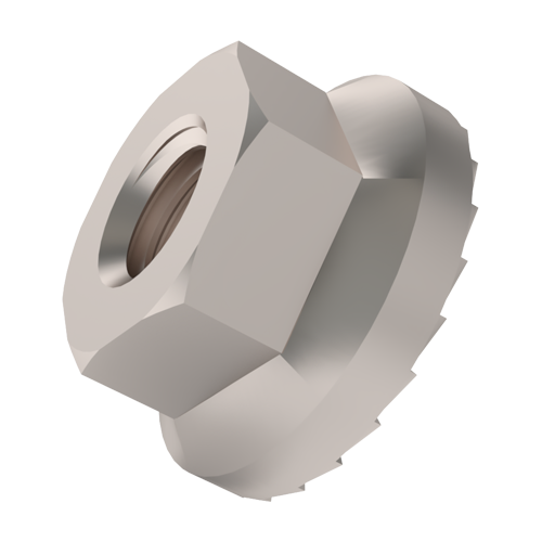 Hexagon Serrated Flange Nut M8 DIN6923/ISO4161 A2 Plain Stainless Steel