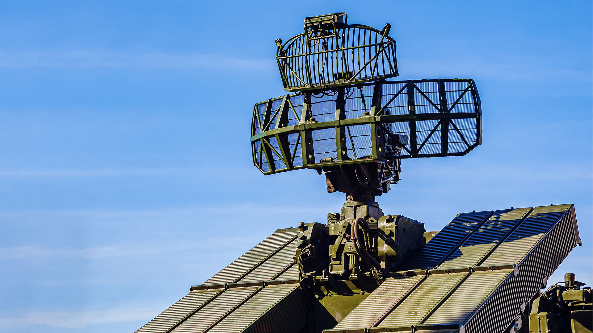 Abwehrschirm auf einer mobilen Befestigung