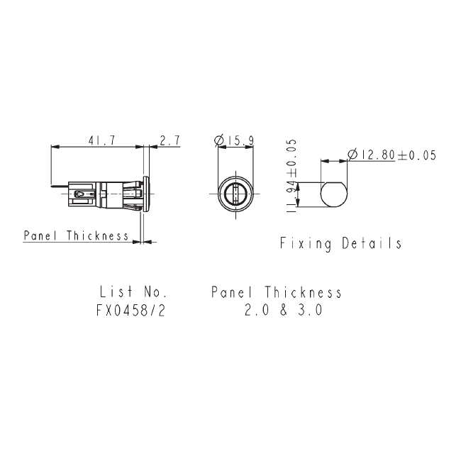 Sicherungshalter 5x20mm mit Schraubverschluss/Schlitz