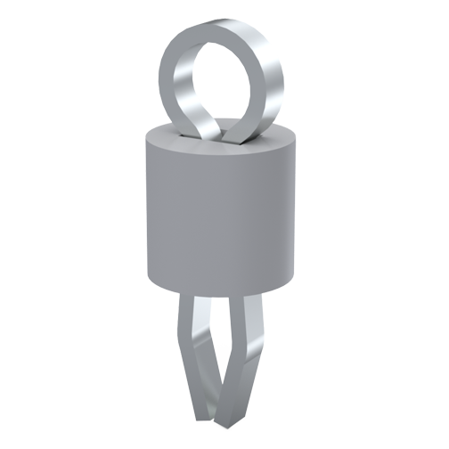 Testpunkt THM Ø1,8 weiß Phosphorbronze versilbert