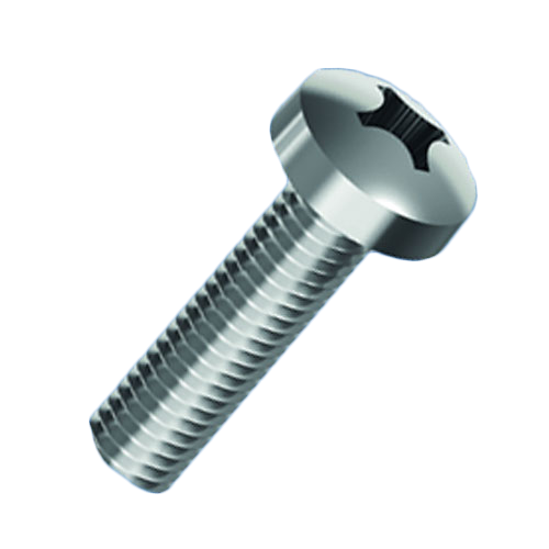 Flat Head Screw ISO7045 M3x6 Nickel-Plated ST 4.8 C/R Pan Head