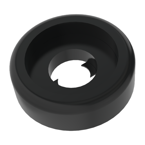 Rosette Washer Ø3.2/6.5 x 2.0 Polyamide 6 black