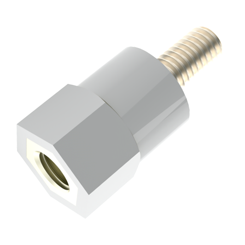 Insulated Standoff PA-Brass M/F AF6x7 | F=M2.5x4 M=M2.5x6
