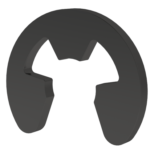 Retaining Ring DIN6799 Ø1.2/3.2 x 0.3 Black Spring Steel
