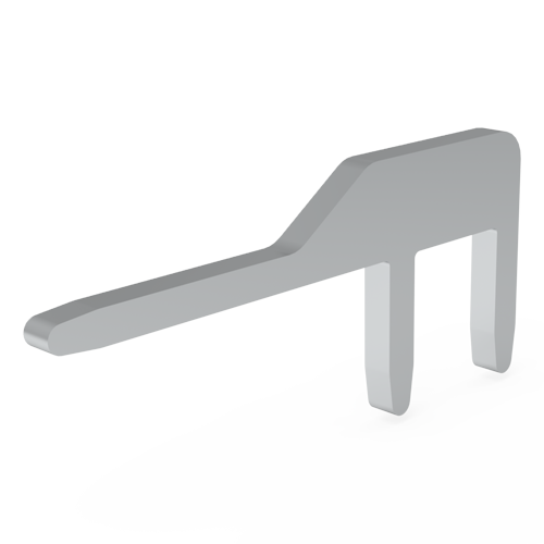 Solder Terminal Pin 90°angled Brass silver-plated for hole ø1.3mm