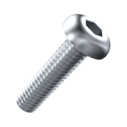 Flat Head Screw ISO7380-1 M6x12 A2 Plain ST STL Hex Socket Button Head