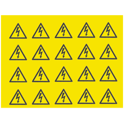 Label DIN EN ISO 7010-W012