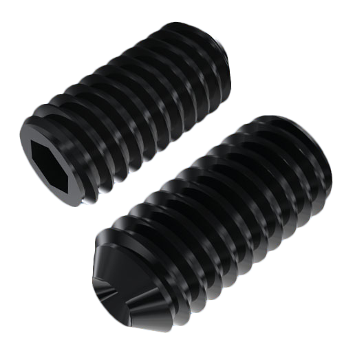 Set Screw DIN916/ISO4029 M4x8 ST-45H Zinc BL Hex Socket Cup Point