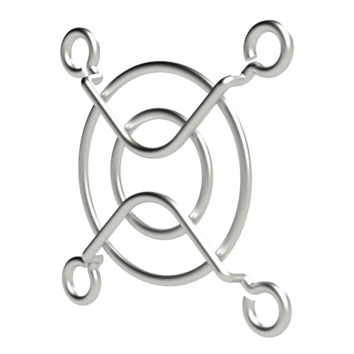 Schutzgitter für Lüfter 40 x 40 / Drahtform 2-Ringe