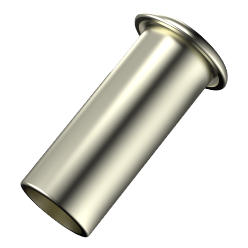 Tubular Rivet DIN7340 B 2.5x0.3x9.0 Nickel-Plated Brass