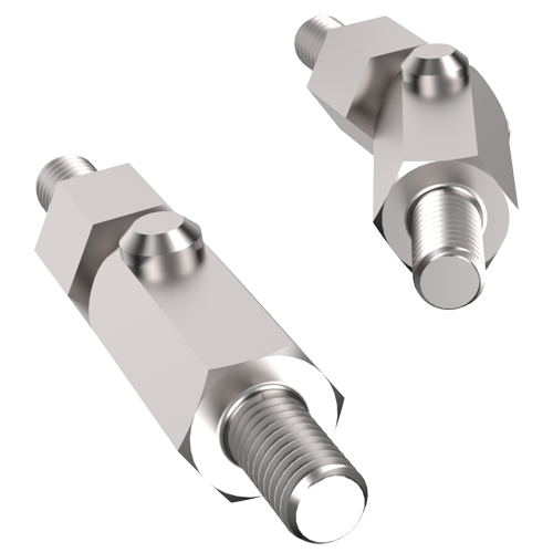 Hinged-Standoffs / Male - Male M4/SW 7x25 Brass nickel plated