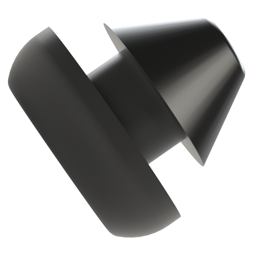 Push-In Foot Ø7.9x2.3 TPE black