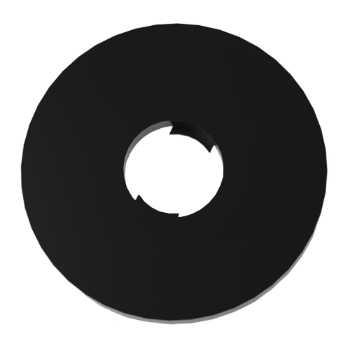 Captive Washer Ø5.3/15.0 x 1.5 PVC black