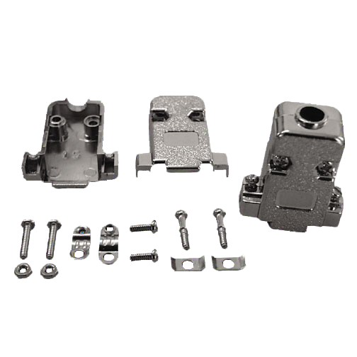 D-Sub Plastic Hood 9-pole Plastic metalized
