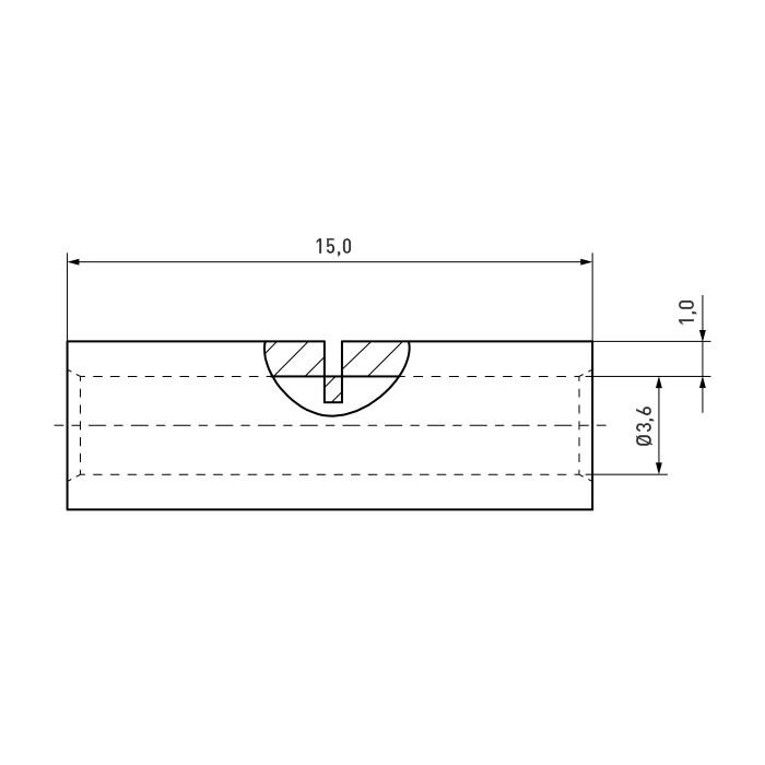 Butt Connector DIN 46341 4-6mm² Copper tinned without insulation