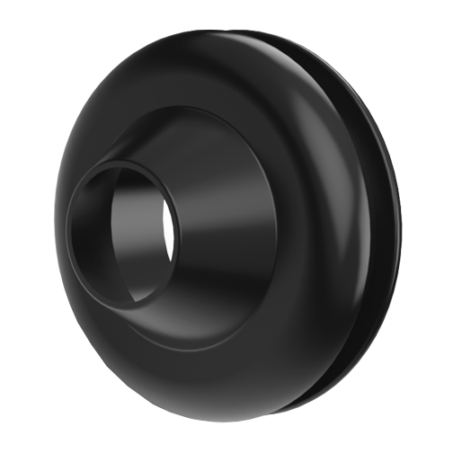 Hole Grommmet 11,6/15.0-2.0mm EPDM black 62°Shore