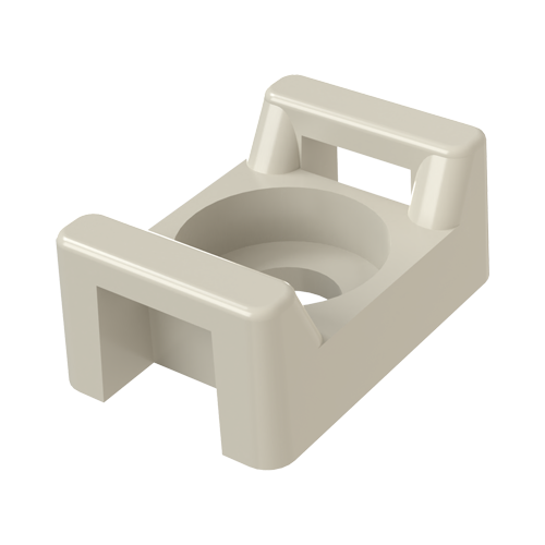 Flat Tie Holder Srew Mount Polyamid natural